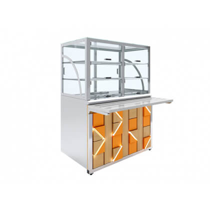 Прилавок холодильный Luxstahl ПХК (С)-1200 Premium - интернет-магазин КленМаркет.ру